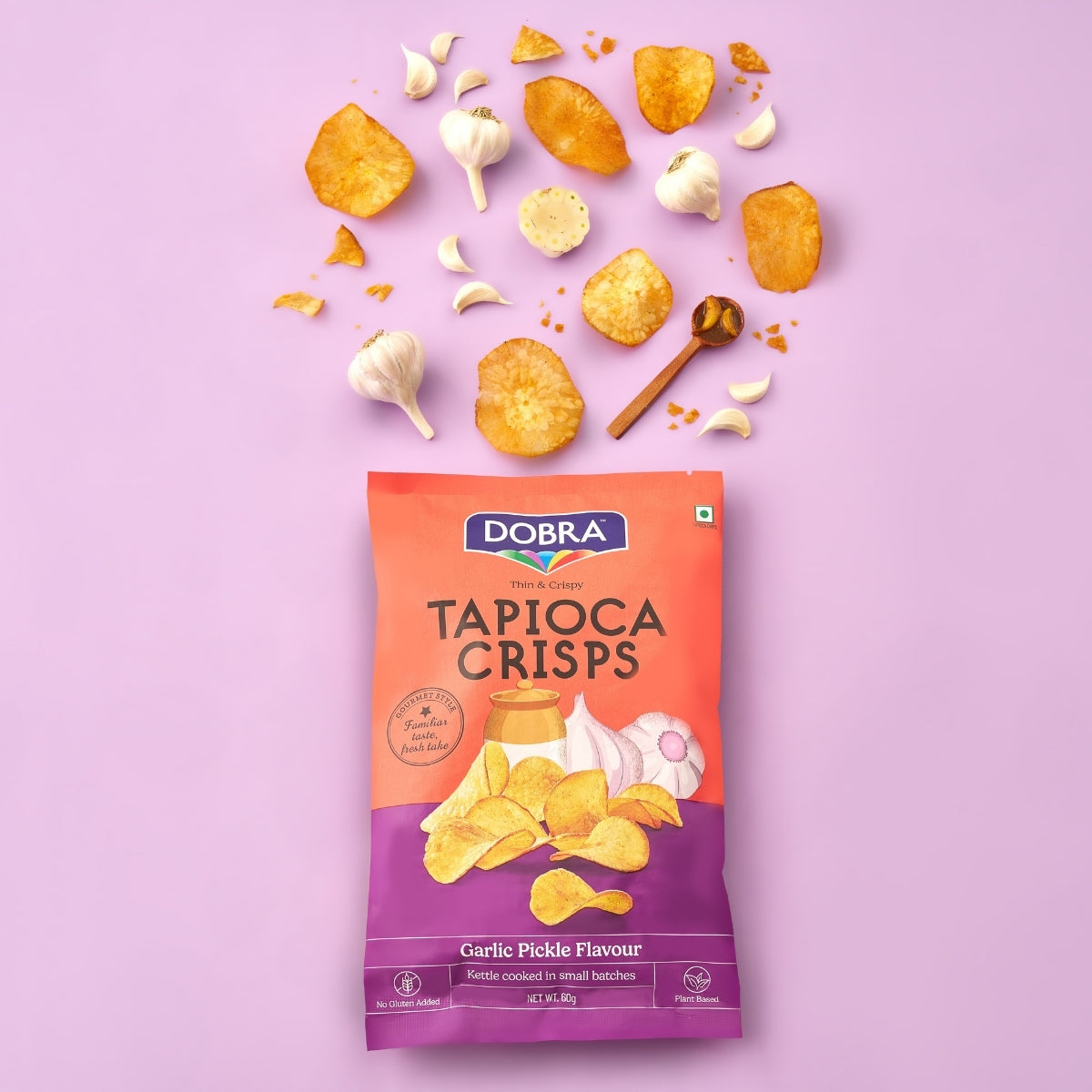 Tapioca Chips - Garlic Pickle