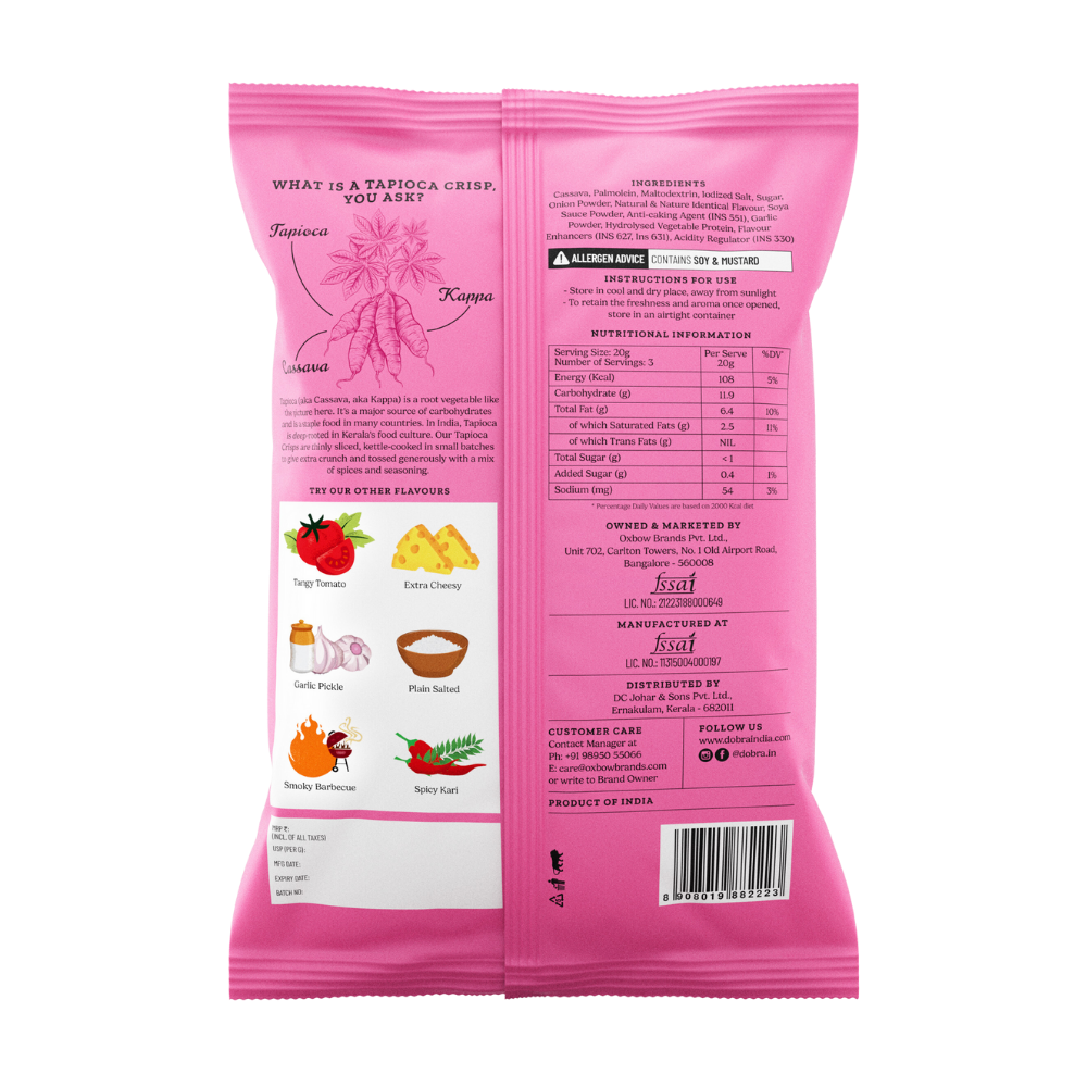 Tapioca Crisps - Saucy Mix (Pack of 5)