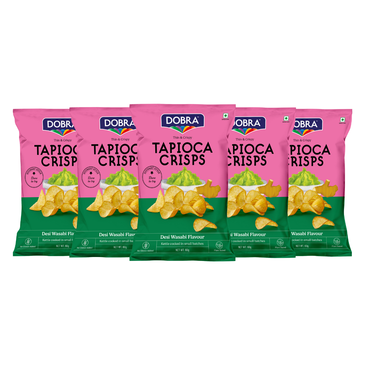 Tapioca Crisps - Single Flavour Pack of 5