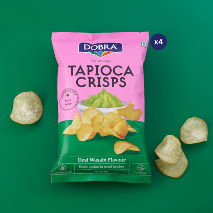 Tapioca Crisps - Choose your Flavour - Pack of 4