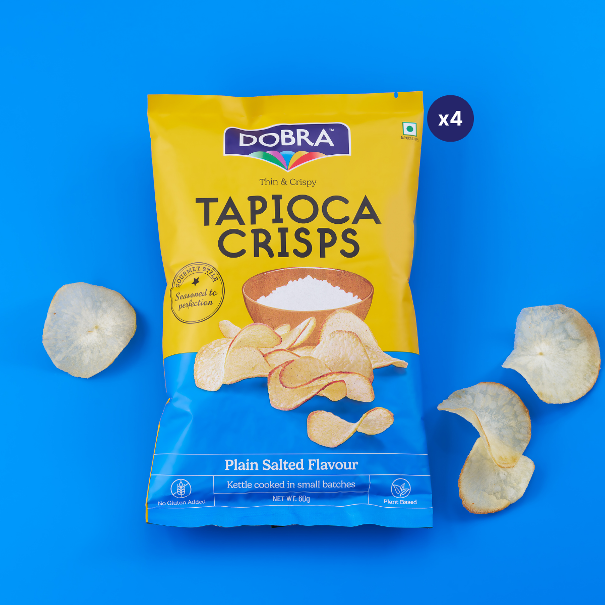 Tapioca Crisps - Choose your Flavour - Pack of 4