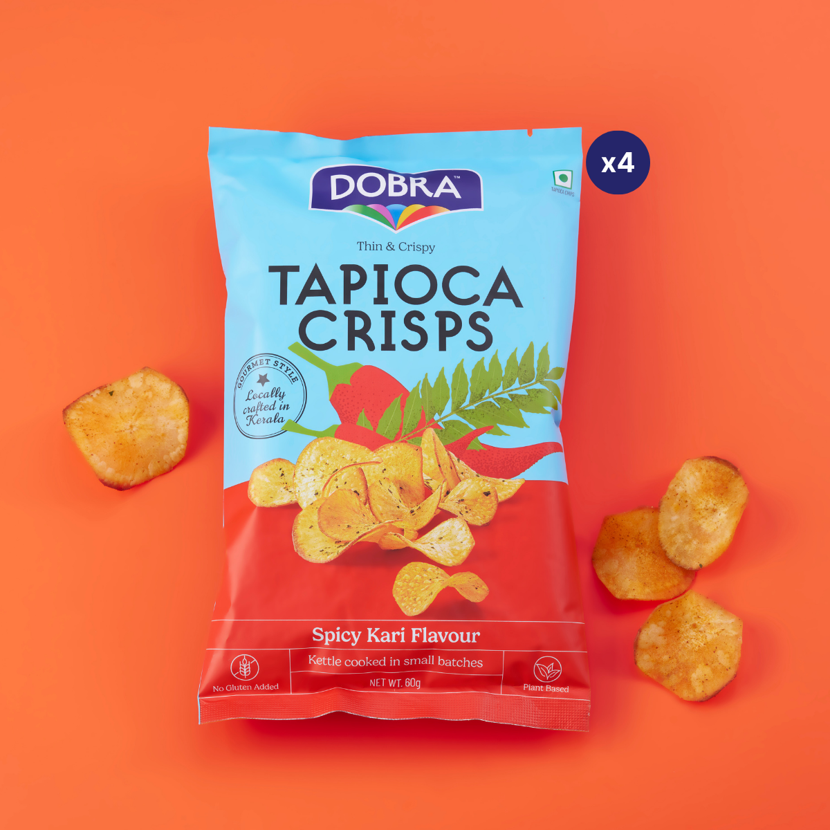 Tapioca Crisps - Choose your Flavour - Pack of 4