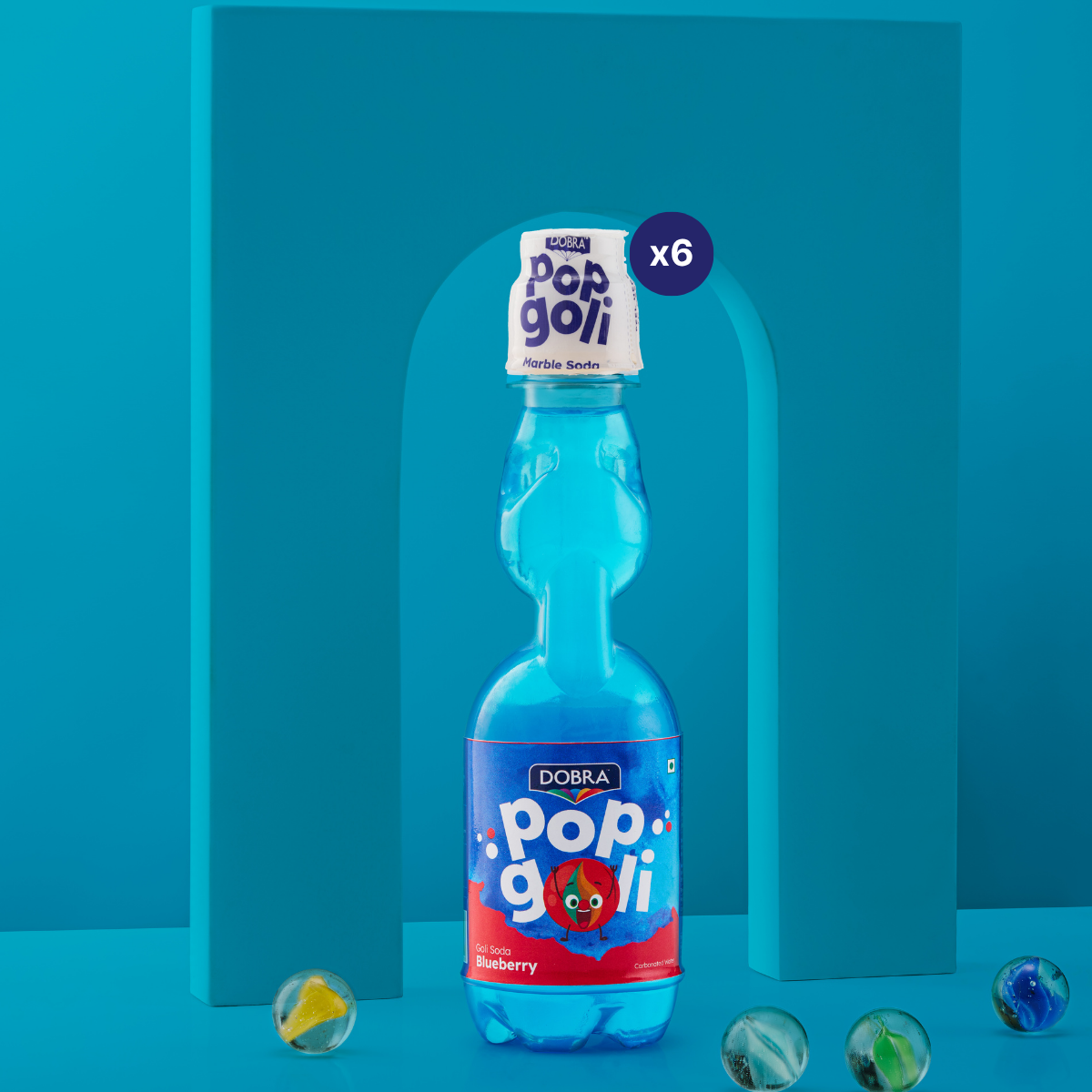 DOBRA Pop Goli - Choose Your Flavour, Pack of 6 Bottles