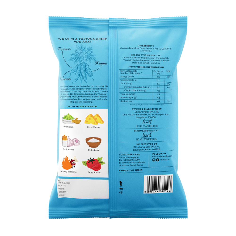 Tapioca Crisps - Desi Twist