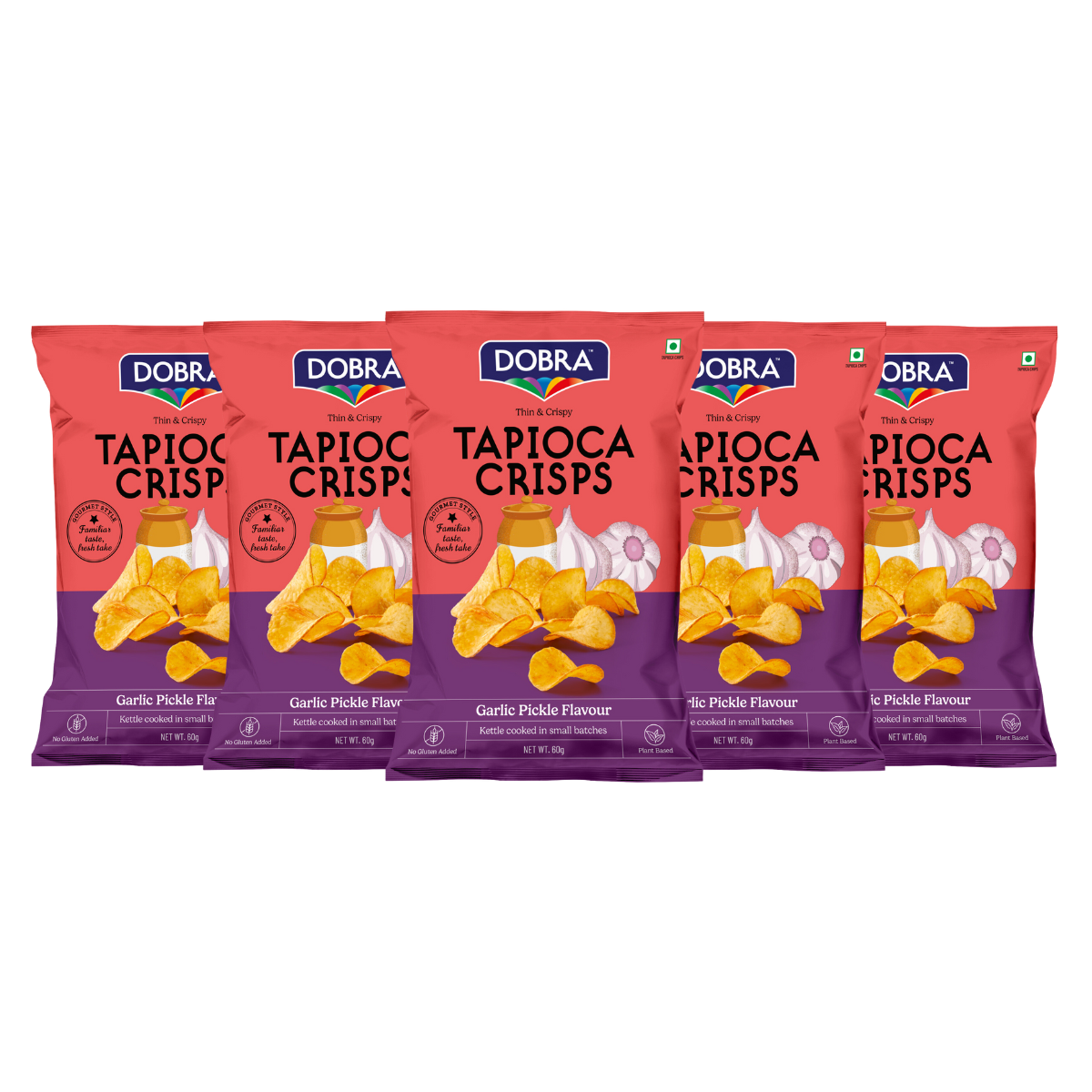 Tapioca Crisps - Single Flavour Pack of 5